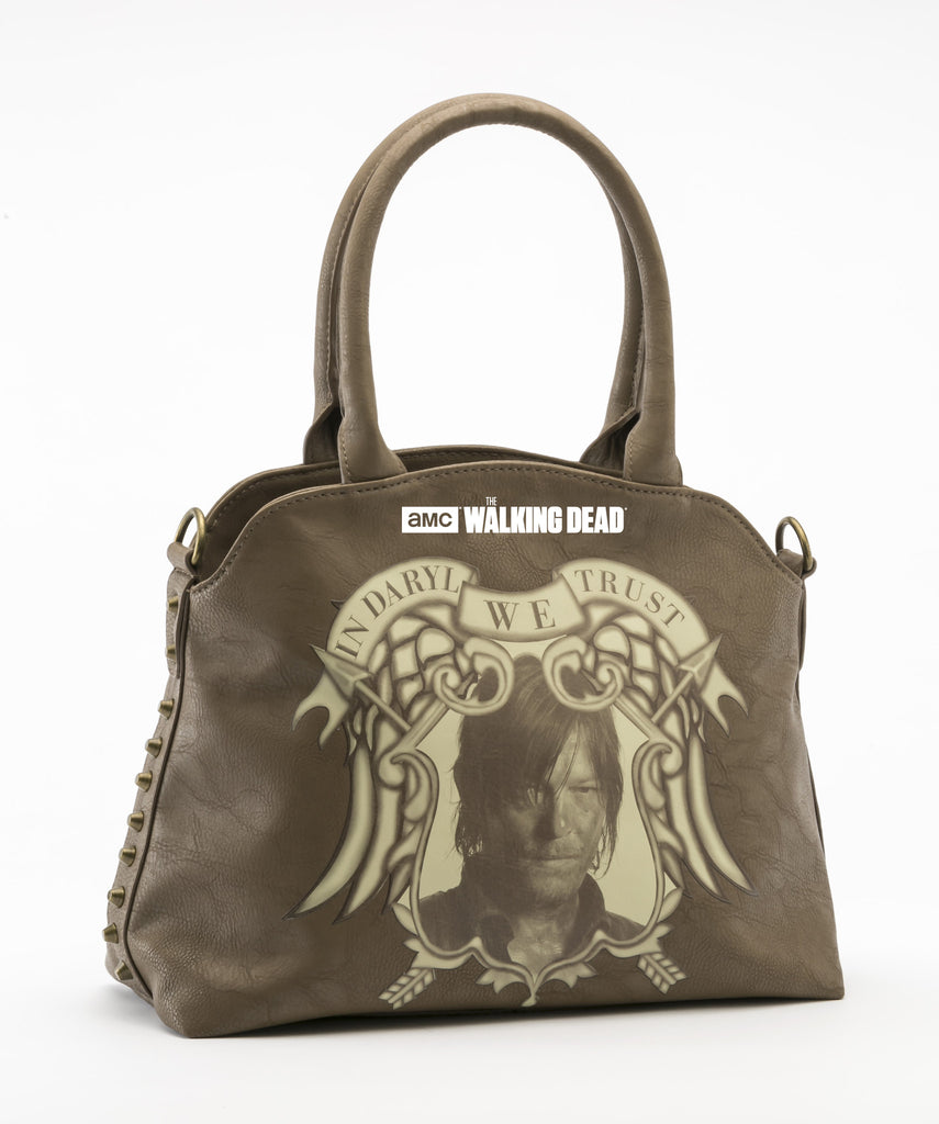 AMC Walking Dead Trust in Daryl Studded Handbag Purse