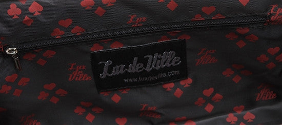 Lux de Ville Lucky Me Large Tote Bag Purse with Dice in Violet Sparkle –  Rockattoo