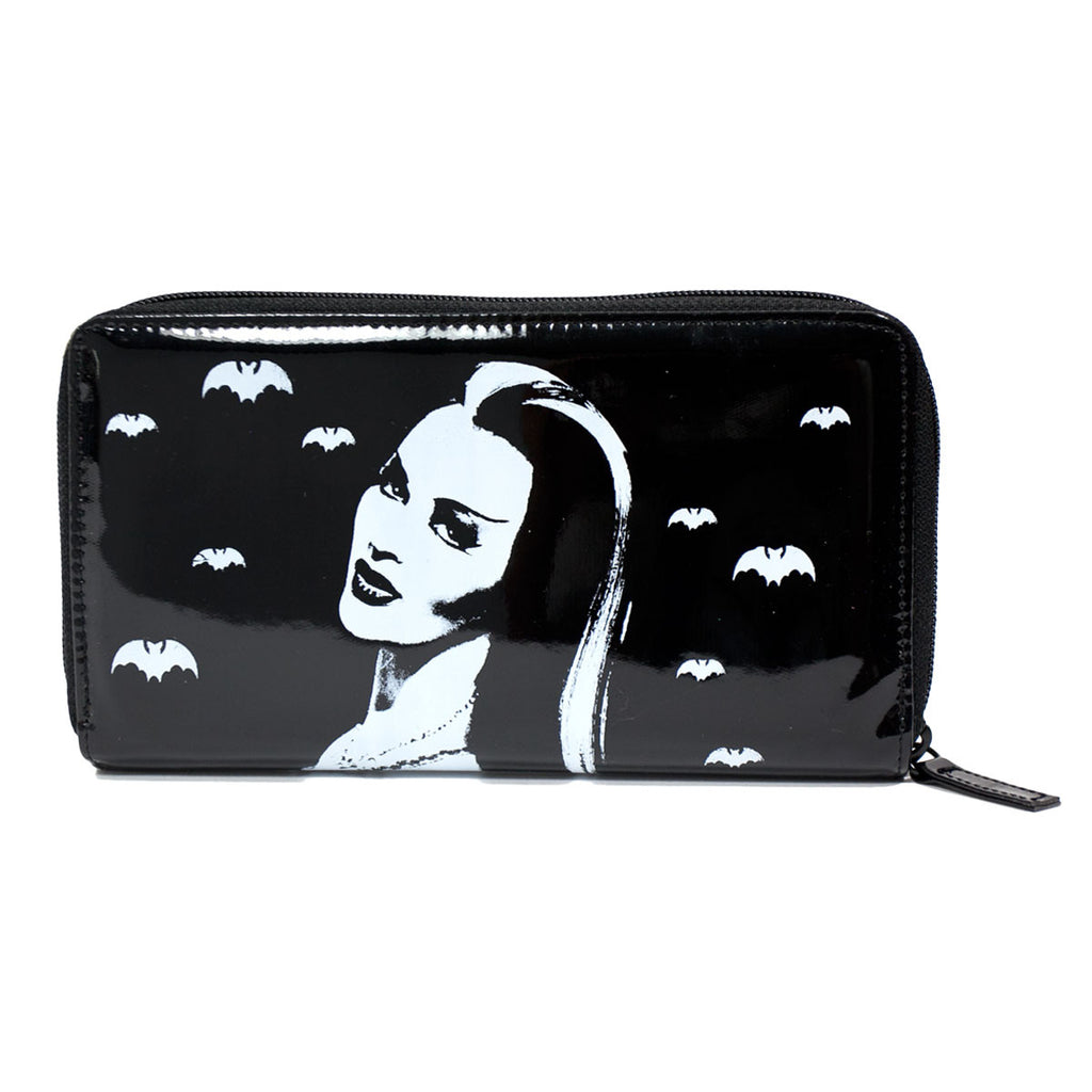 Lily Munster Womens Zip Around Wallet