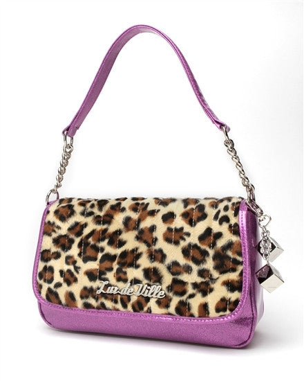  Lux de Ville Black and Leopard Valentine Tote (Large) :  Clothing, Shoes & Jewelry