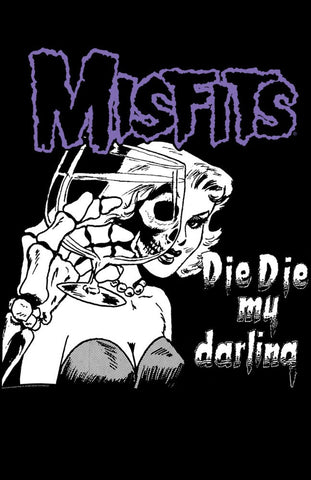 Misfits Die Die My Darling Shower Curtain with Rings