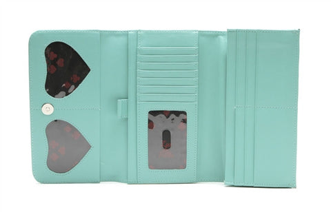 Lux de Ville Miss Lux Wallet in Baby Green Sparkle