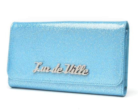 Lux de Ville Rockabilly Starlite Wallet in Shiny Black – Rockattoo