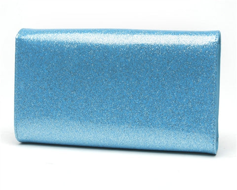 Lux de Ville Miss Lux Wallet in Blue Sparkle Rockabilly Hot Rod