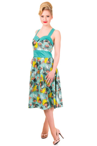 Wanderlust Flamingo Halter Dress