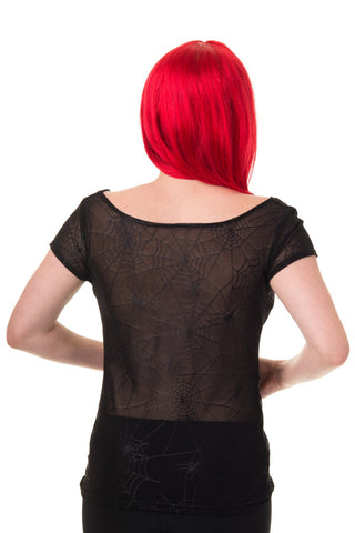 Elle Lace Spiderweb Top