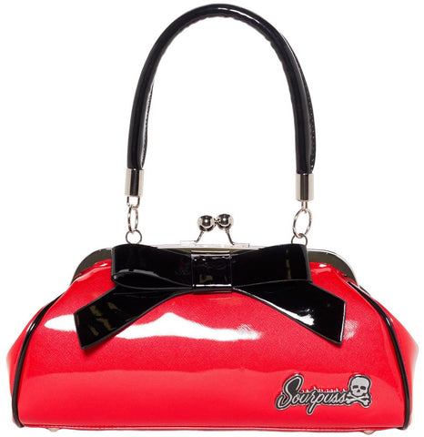 Sourpuss Super Floozy Purse in Red and Black