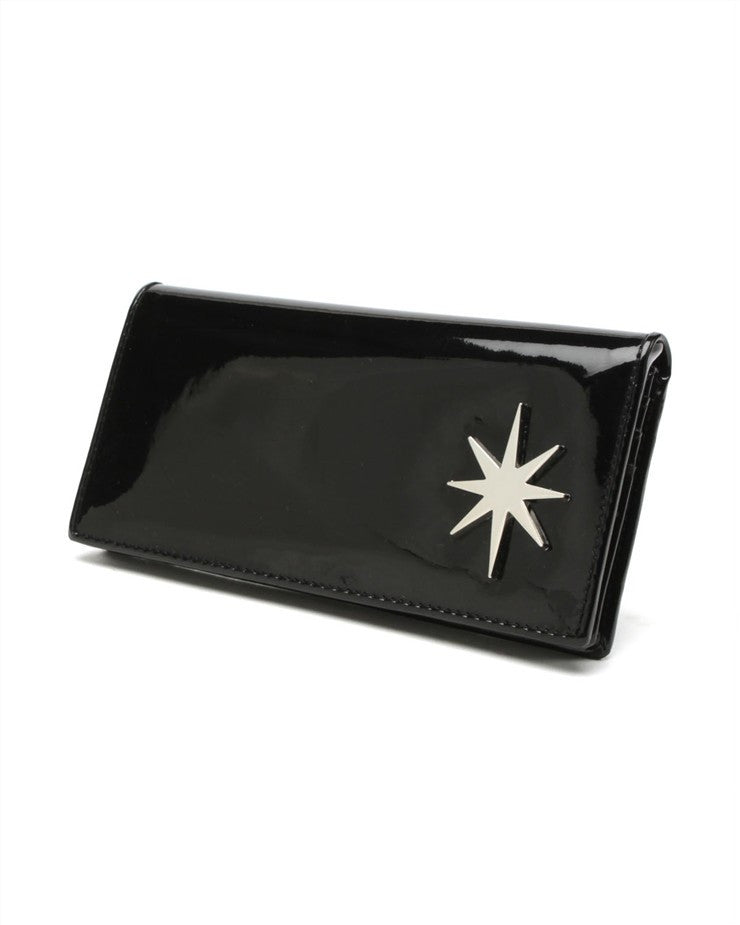 Lux de Ville Rockabilly Starlite Wallet in Shiny Black – Rockattoo
