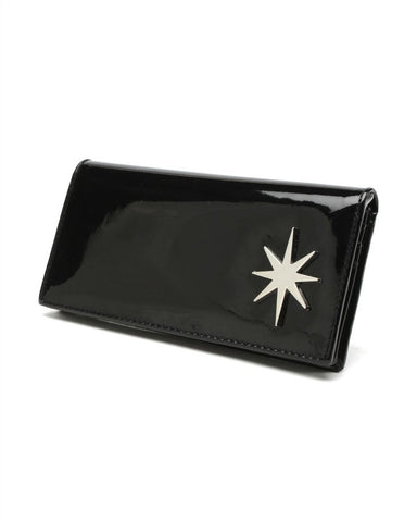 Lux de Ville Rockabilly Starlite Wallet in Shiny Black