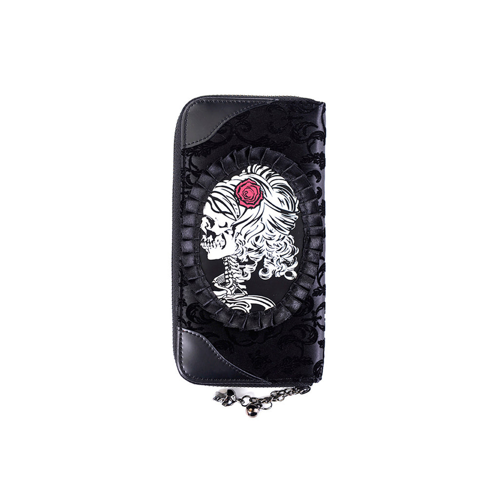 Ivy Black Cameo Lady Lace Wallet